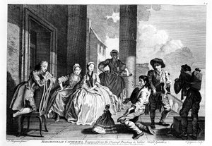 Madamoiselle Catherina, gegraveerd door Charles Grignion (1743)