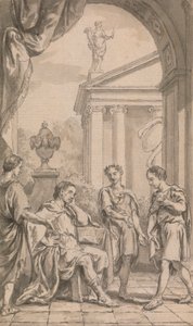 Boodschappers voor een keizer door Francis Hayman