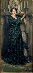 De dame van de anjer door Francis Henry Newbery