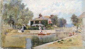 Een zomerdag aan het kanaal door Francis Hopkinson Smith