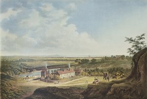 Een uitzicht op Hampstead Heath richting Londen, 1804 door Francis James Sarjent