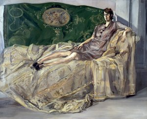 Vrouw op de bank door Francis Job Gruber