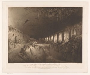 Gezicht op de ruïnes van de Villa Maecenas te Tivoli