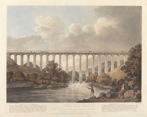 Pontysyllte Aquaduct, Noord-Wales door Francis Jukes