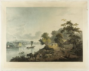 Uitzicht op Hillbank aan de rivier de Theems nabij Londen