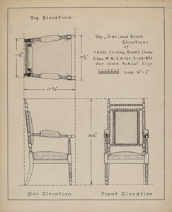 Stoel door Francis Law Durand