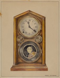 Schouwklok door Francis Law Durand