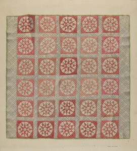 Quilt (Wieg Quilt) door Francis Law Durand