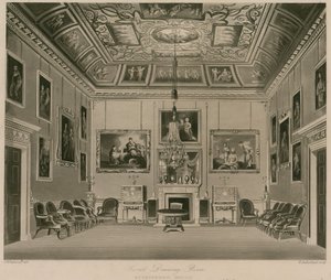 Tweede salon, Buckingham House door Francis Phillip Stephanoff