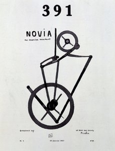 Omslag van het tijdschrift "391" nr. 1 van Picabia (1879-1953), 25/1/1917. door Francis Picabia