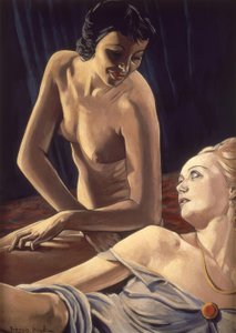 De brunette en de blondine door Francis Picabia