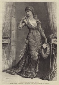 Madame Modjeska als Constance, in Heartsease, in het Royal Court Theatre