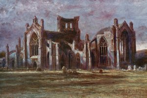 Melrose Abbey door Francis S. Walker