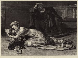 De Comédie Française in de Gaiety, Hernani, laatste scène van de vijfde akte