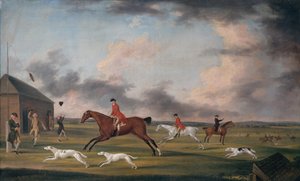 De Wedstrijd tussen de Honden bij Newmarket door Francis Sartorius