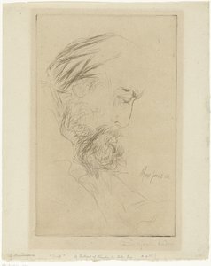 Portret van Charles Cole door Francis Seymour Haden (Sir) (signed by artist)