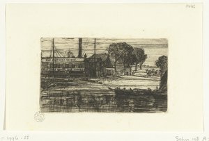 West London Rowing Club door Francis Seymour Haden (Sir) (signed by artist)