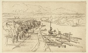 De Amstel door Francis Seymour Haden (Sir)