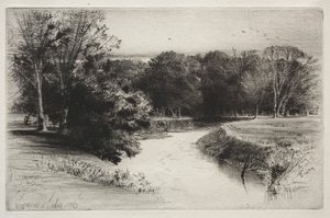 Een zonsondergang in Ierland door Francis Seymour Haden