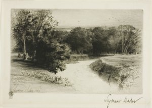 Een zonsondergang in Ierland door Francis Seymour Haden