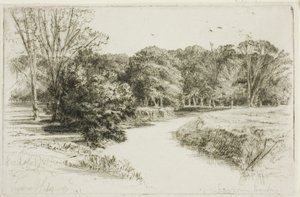 Een zonsondergang in Ierland door Francis Seymour Haden