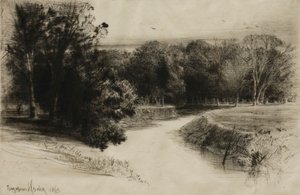 Een zonsondergang in Ierland door Francis Seymour Haden