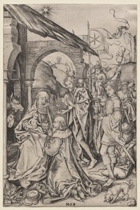 Aanbidding der Wijzen door Francis Seymour Haden