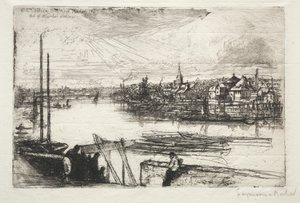 Battersea Reach door Francis Seymour Haden