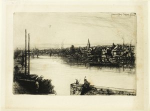 Battersea Reach door Francis Seymour Haden