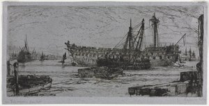 Het Breken van de Agamemnon door Francis Seymour Haden