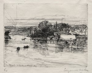 Cardigan Bridge door Francis Seymour Haden