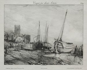 Vissersboten langs het Strand