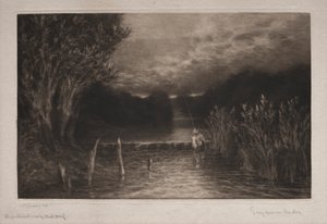 Vliegvissen door Francis Seymour Haden