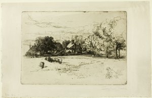 Huisje Horsley door Francis Seymour Haden