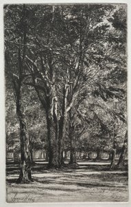 Kensington Gardens (De Grote Plaat) door Francis Seymour Haden