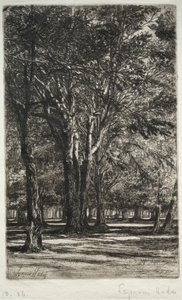 Kensington Tuinen (De Grotere Plaat) door Francis Seymour Haden