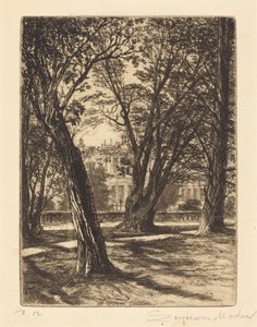 Kensington Gardens (de kleine plaat) door Francis Seymour Haden