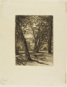 Kensington Gardens, Nr. I (kleine plaat) door Francis Seymour Haden