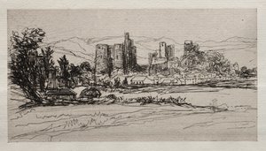 Kidwelly Kasteel door Francis Seymour Haden