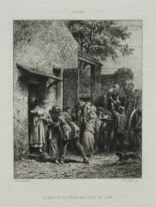 De ochtend van nieuwjaarsdag door Francis Seymour Haden