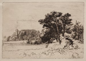 Oude Willesley Huis door Francis Seymour Haden