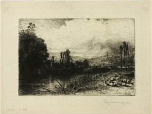 Op de Test door Francis Seymour Haden