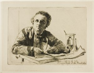 Portret van Francis Seymour Haden, Nr. 2 (Tijdens het Etsen)