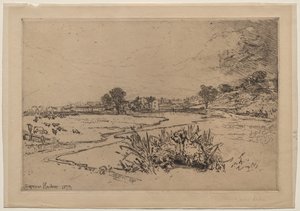 Sawley Abbey door Francis Seymour Haden