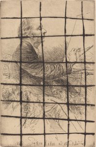 Zelfportret aan de Ezelsbrug door Francis Seymour Haden