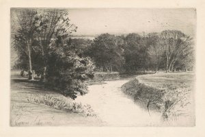 Zonsondergang in Ierland door Francis Seymour Haden