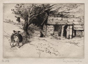 De hut door Francis Seymour Haden