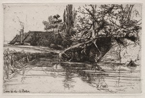 Het Gracht Huis door Francis Seymour Haden