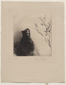 De Monnik die Bidt - St. Franciscus door Francis Seymour Haden