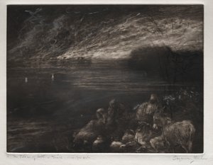 De zoutpilaar door Francis Seymour Haden